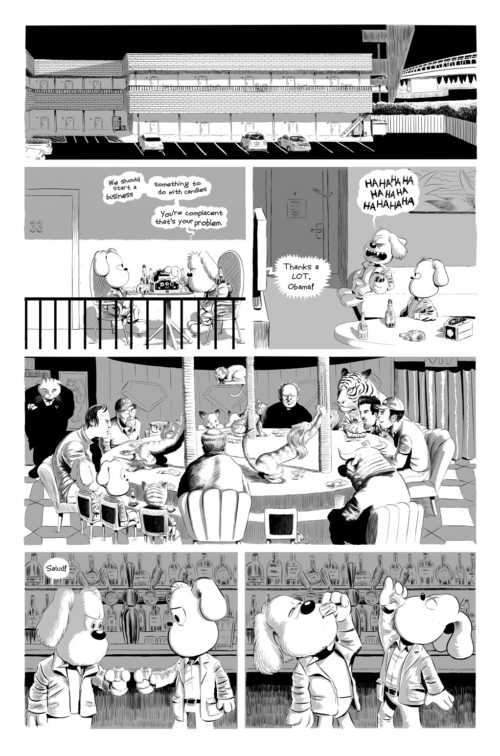 comics doggy jones characters animals funny Cat house