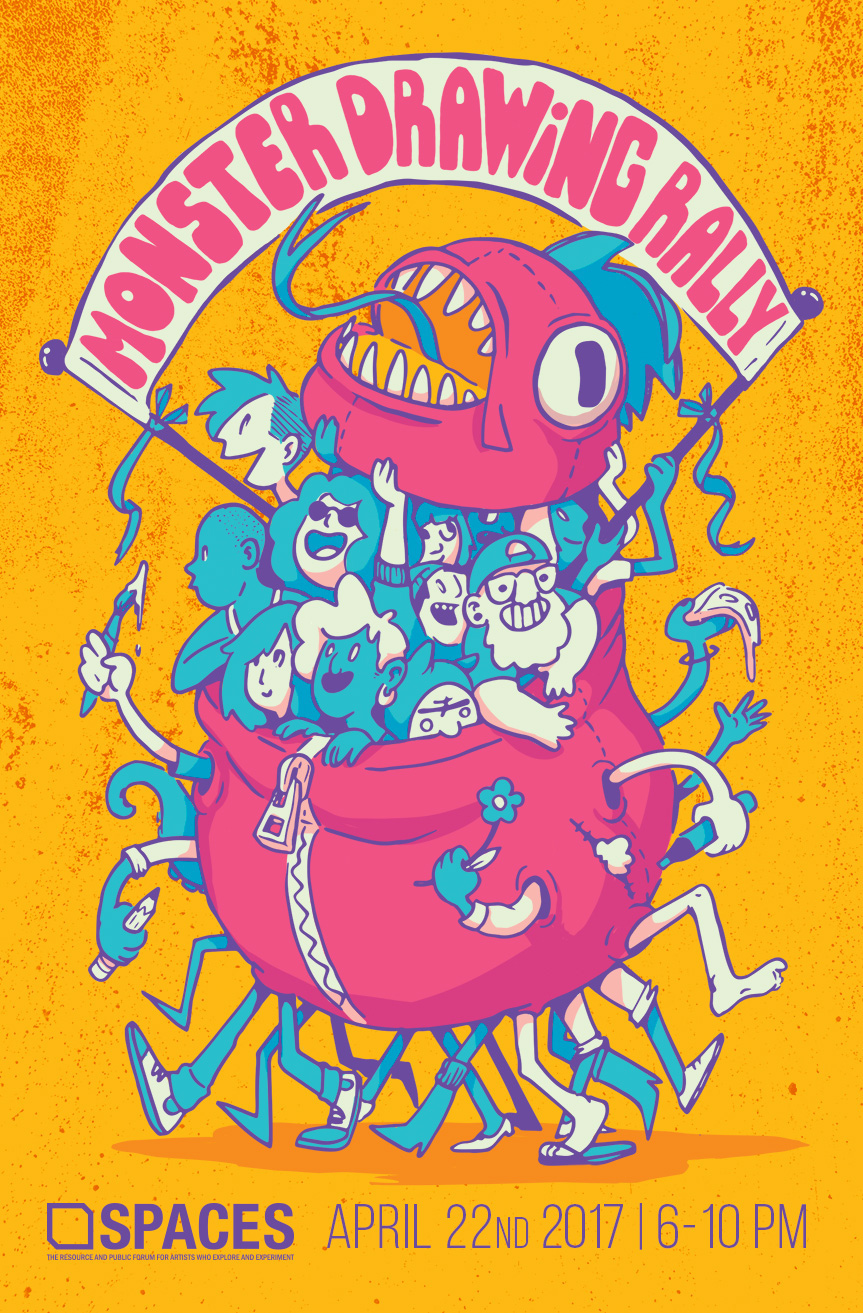 monsters postcard Promotional characters ILLUSTRATION 