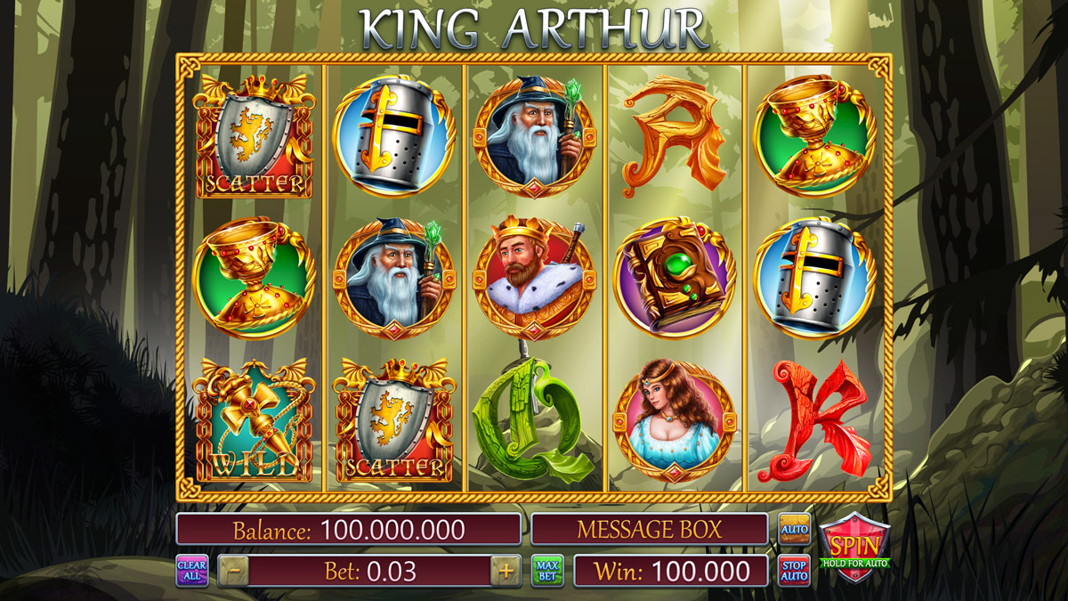Casino Slot Character design  Gambling Design Game Animation game design  king arthur slot slot game slot machine slot machine graphics slot symbols