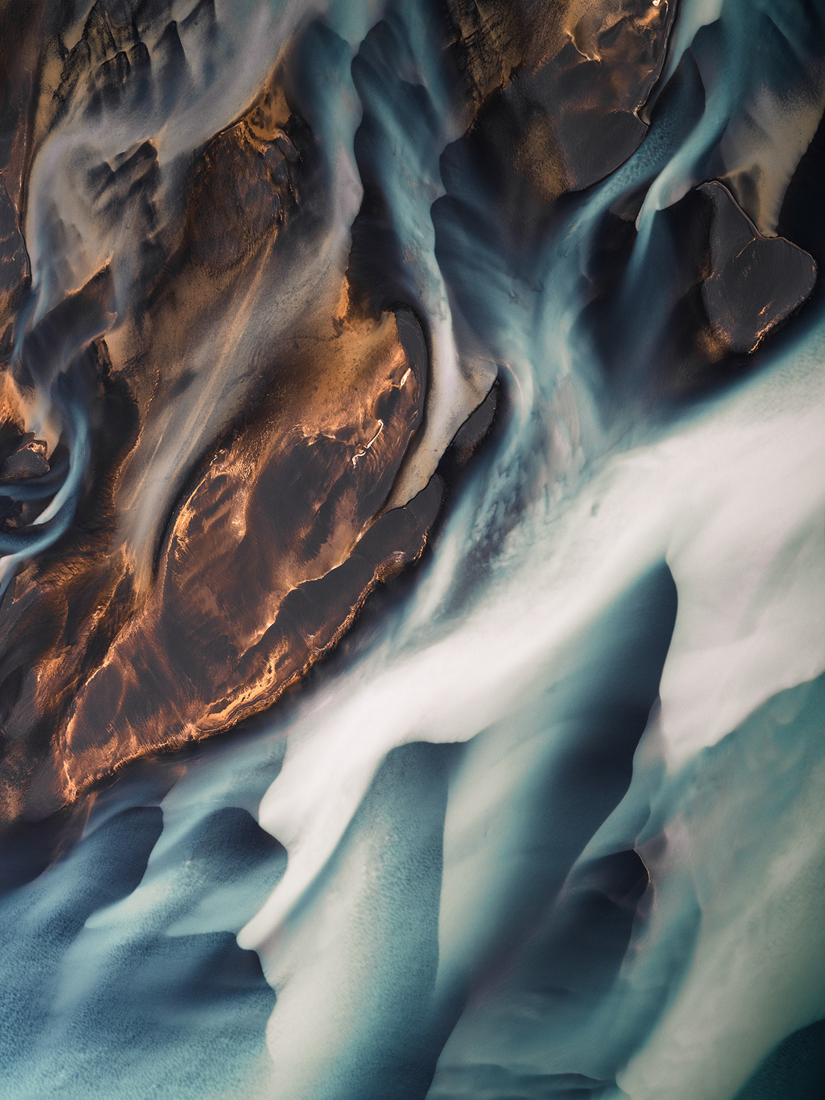 abstract Aerial Aerial Photography drone FINEART glacier iceland Nature Photography  rivers