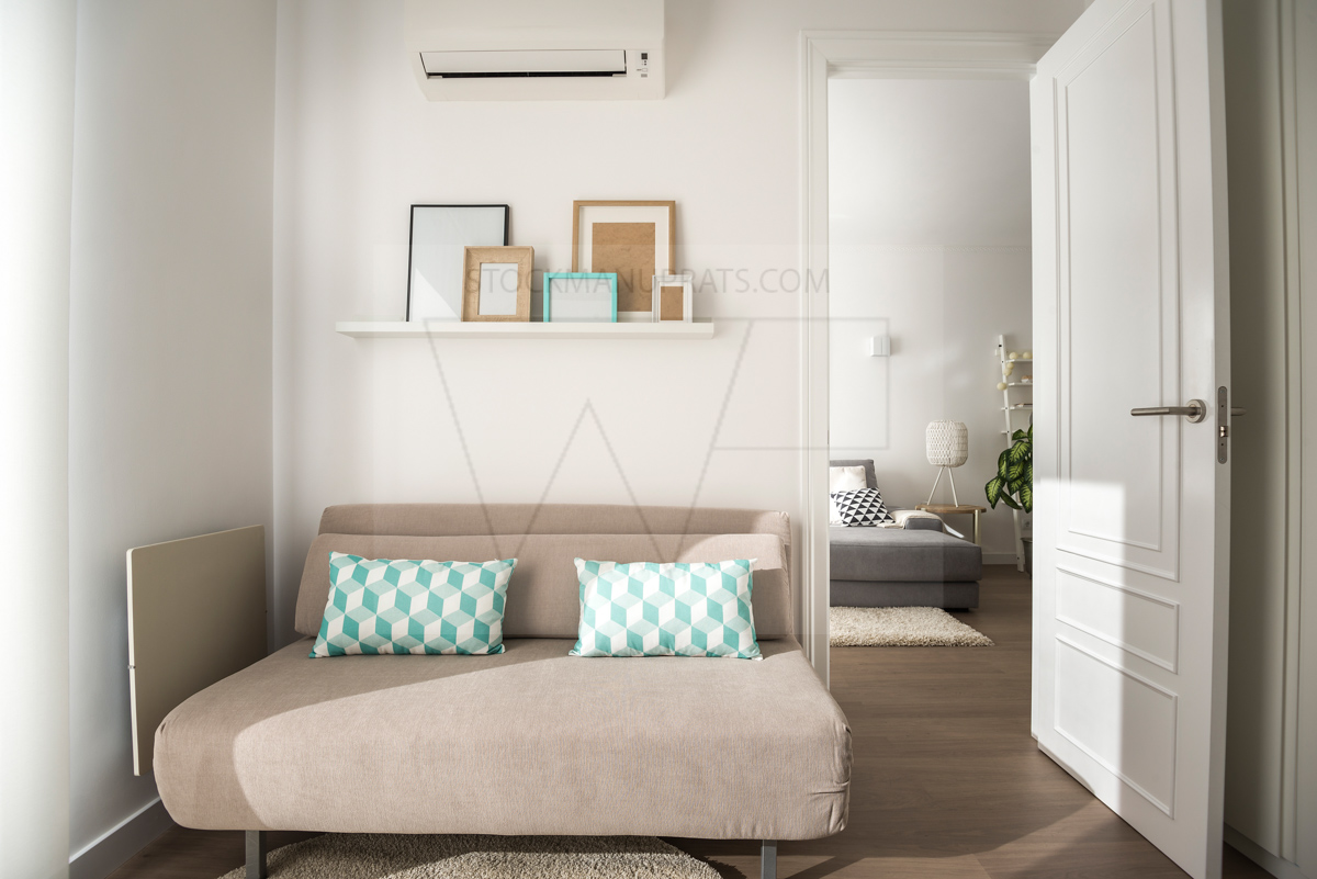 flat Interior design modern apartment timber flooring indoor home furniture