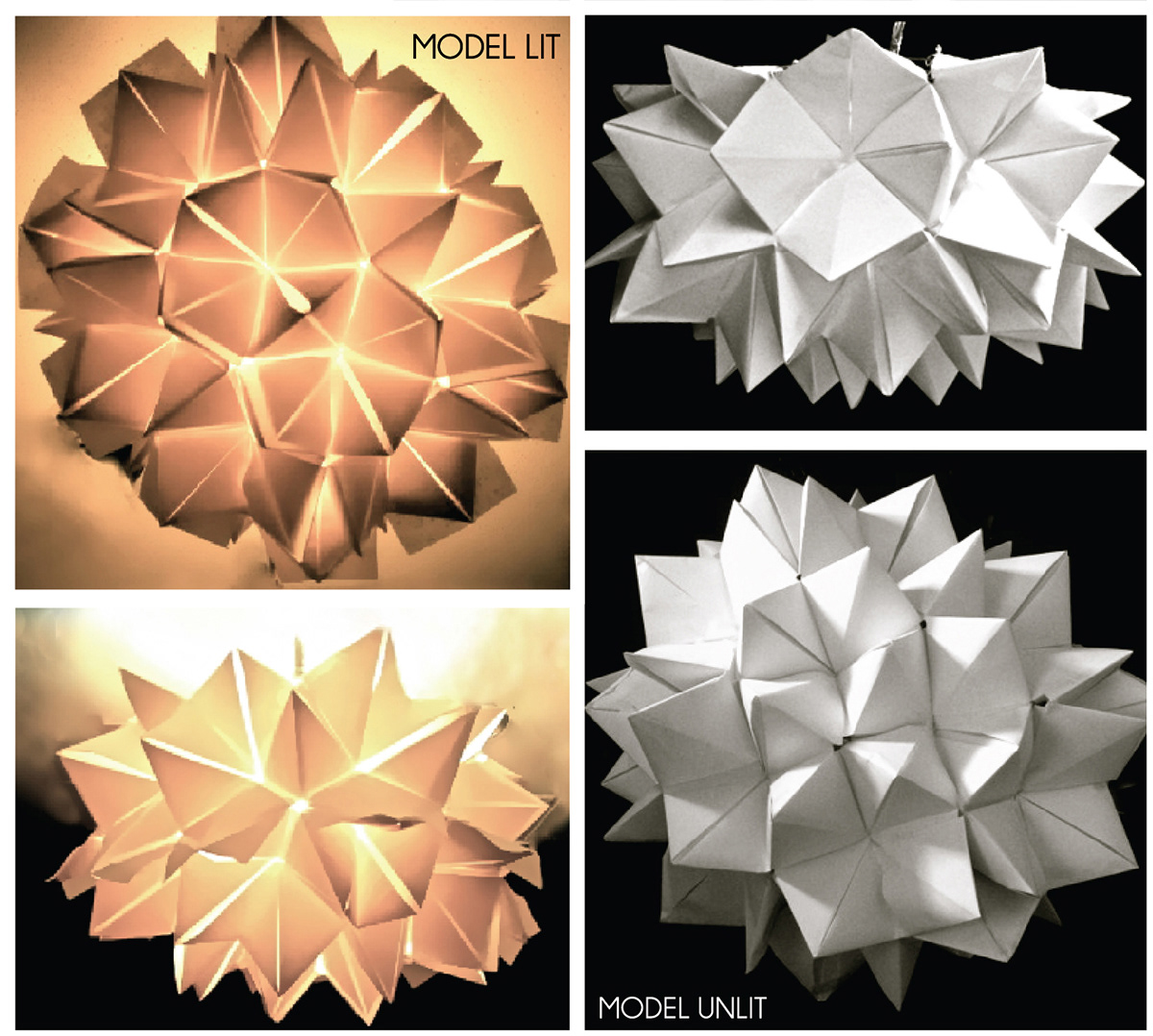 light fixture lighting origami 