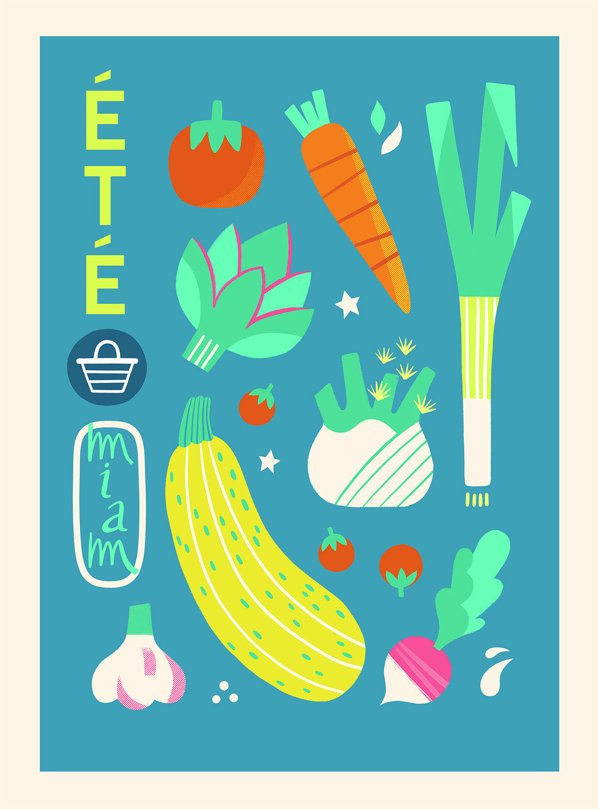 farmer's market Food  poster vegetables