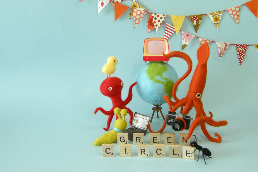 craft sculputure photograph Website felt Squid octopus creature toy