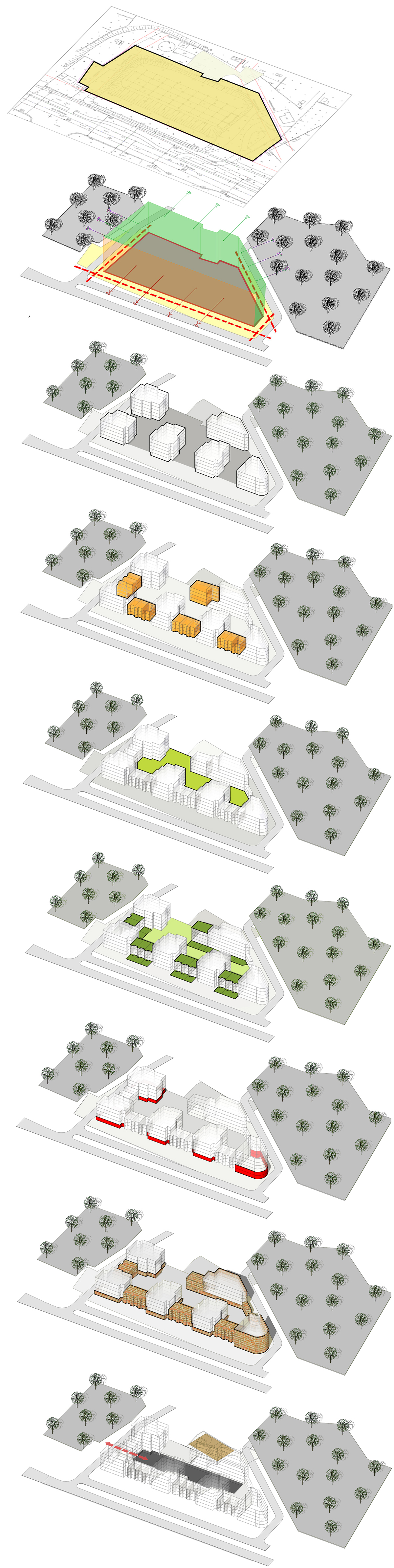 housing residential Multi-Family Urban apartment townhouses