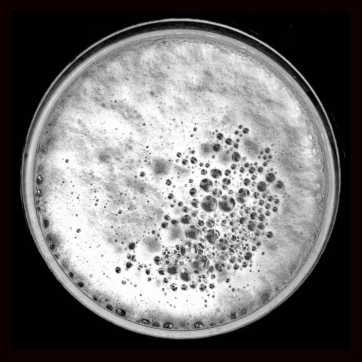 beer craft beer Michigan bells brewing brewery top over head black and white square symmetrical symmetry circle