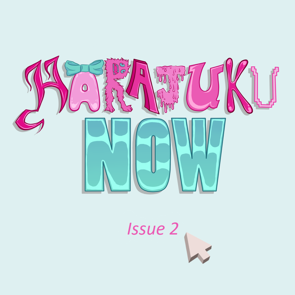 harajuku font design aesthetic japanese fashion cartoon magazine webzine