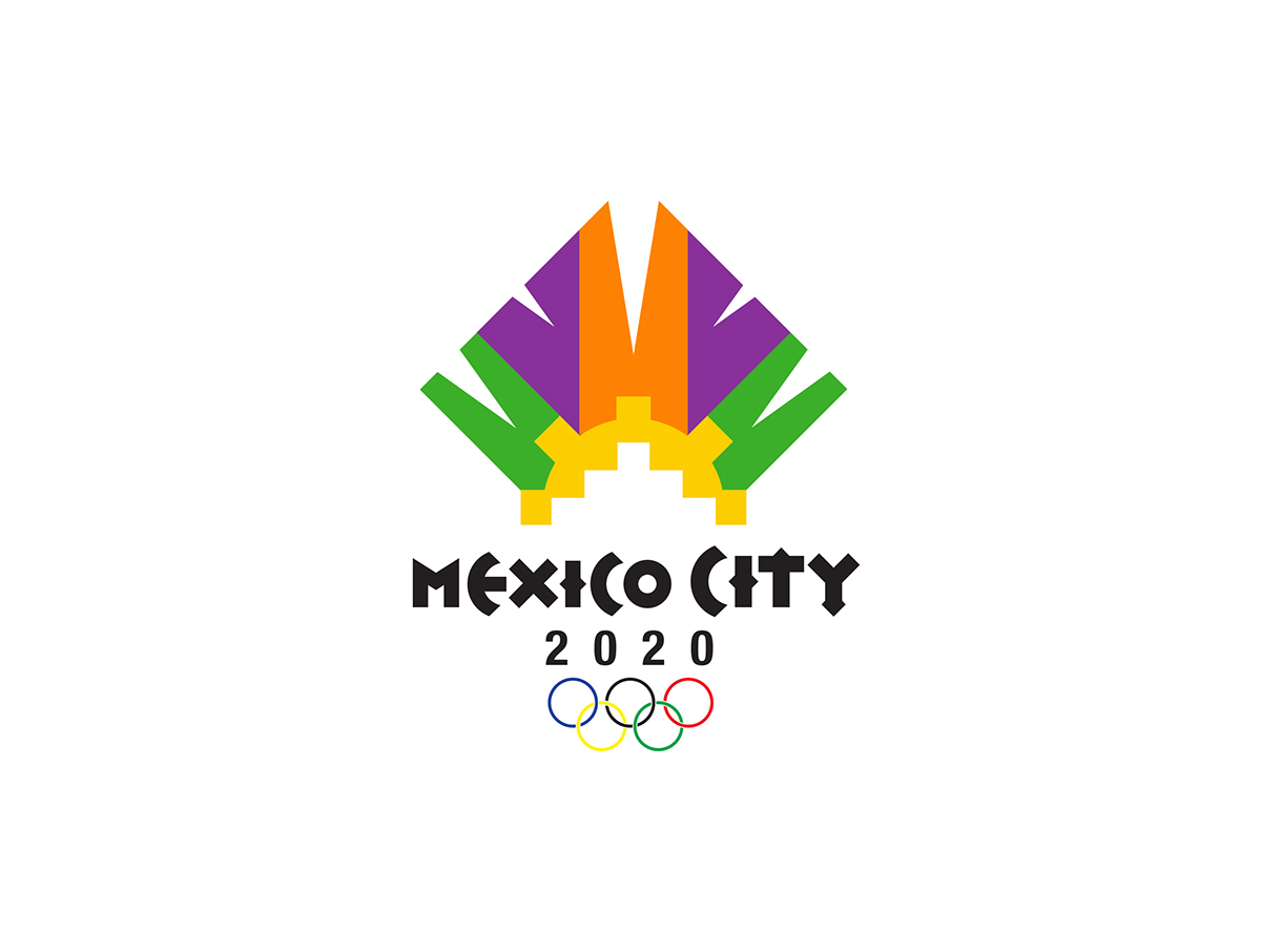 logo Medal Olympics Summer Olympics summer medals emblem pictogram pictograms aztec mayans mexico sports AdobeSketch adobedraw