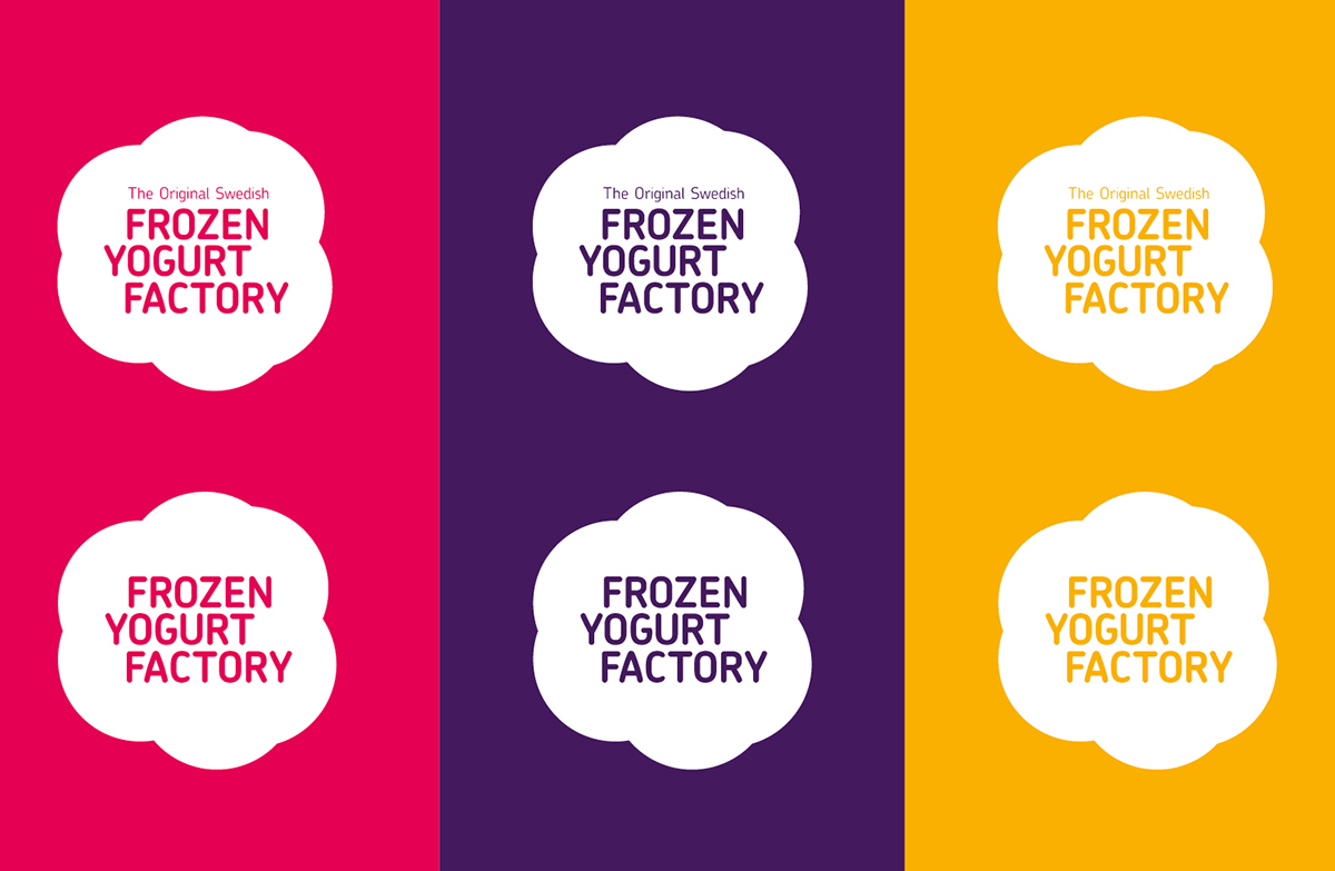 frozen yogurt froyo identity colour color shop Retail design interiors Sweden Swedish Colourful 