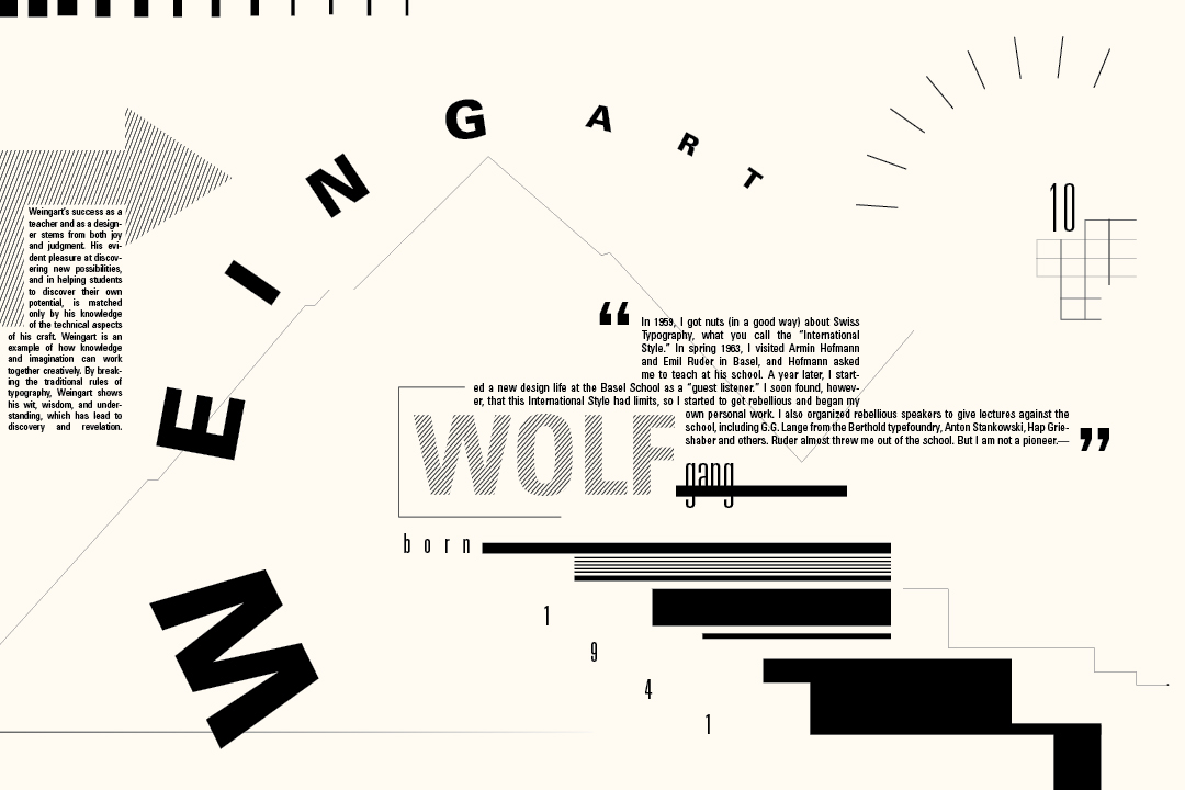 Layout New Wave Wolfgang Weingart Style legibility type poster page layout