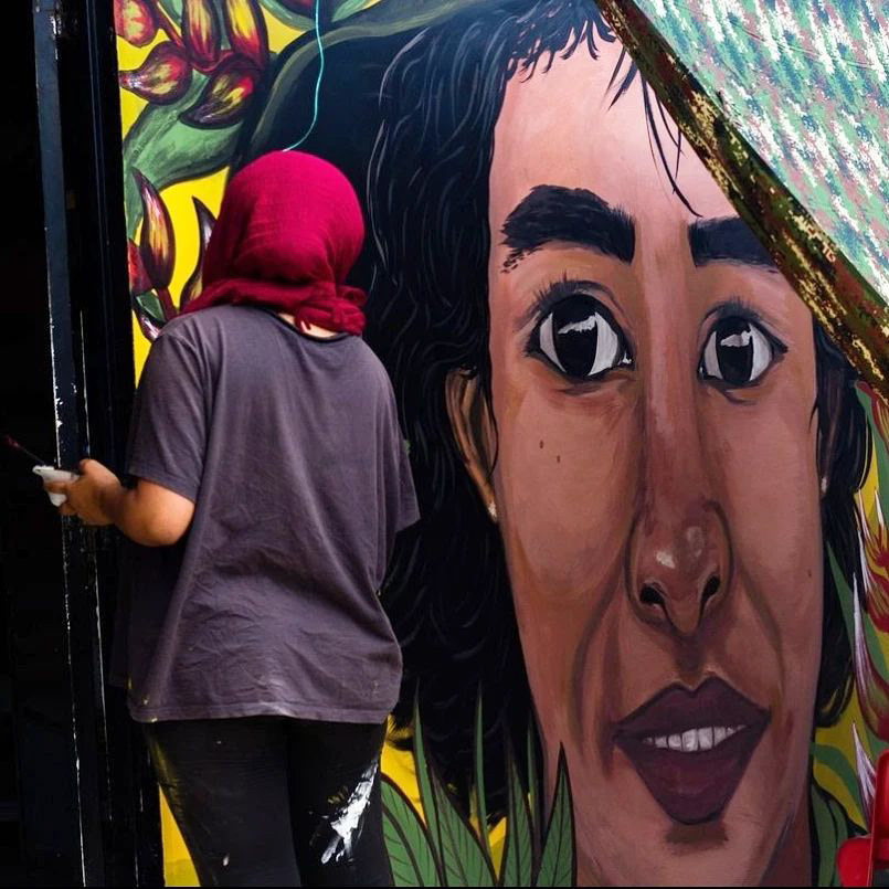 artist color formas Graffiti Mural painting   pinceles pintura streetart vinilo