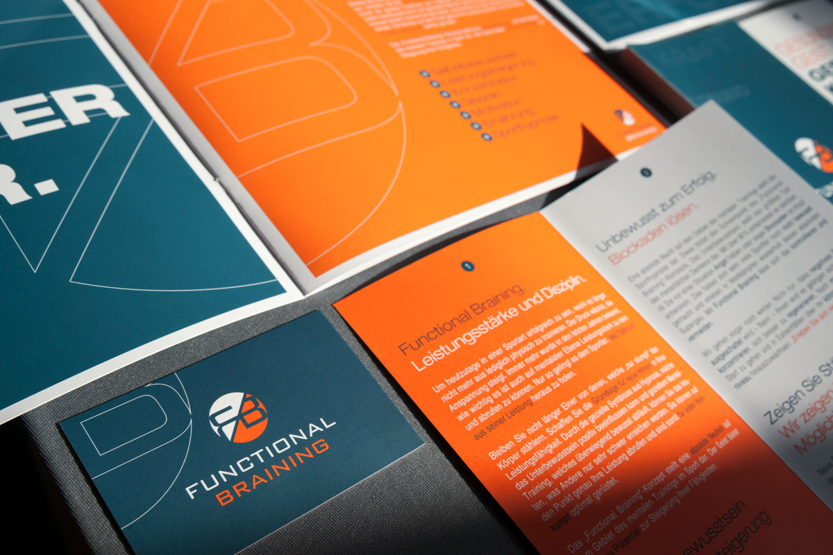 Corporate Design print broschure hypnose sport logodesign Quadrat #hp03