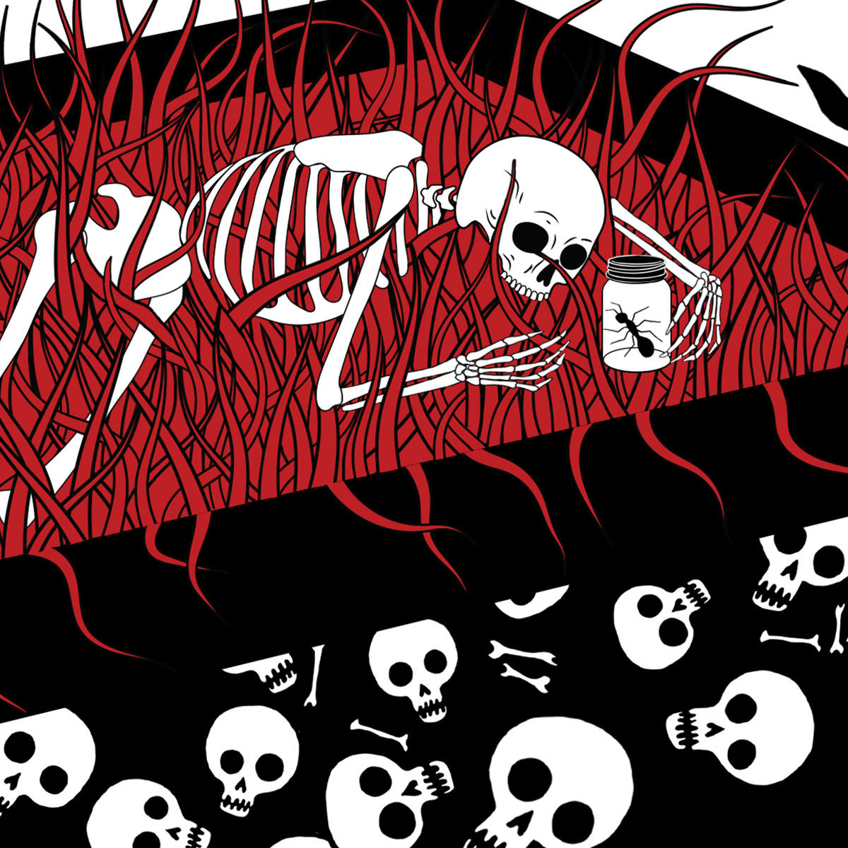 death skeletons skulls bones dreamscapes trees