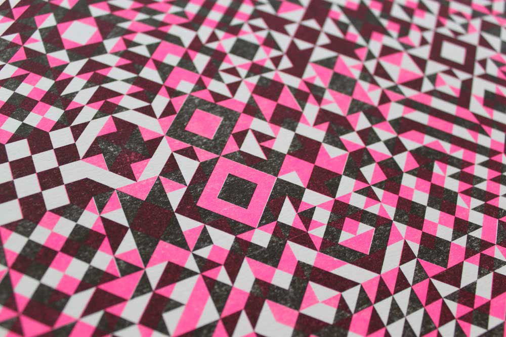 Riso risograph print prints screen printing pattern Patterns designs colour LCC London college of communication Patterneer A3-170gsm 