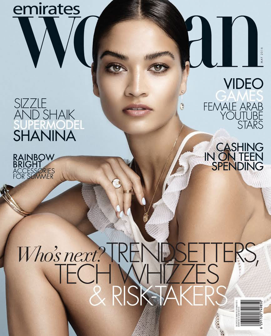 emirates shanina shaik model dubai magazine cover story May beauty Beautiful woman