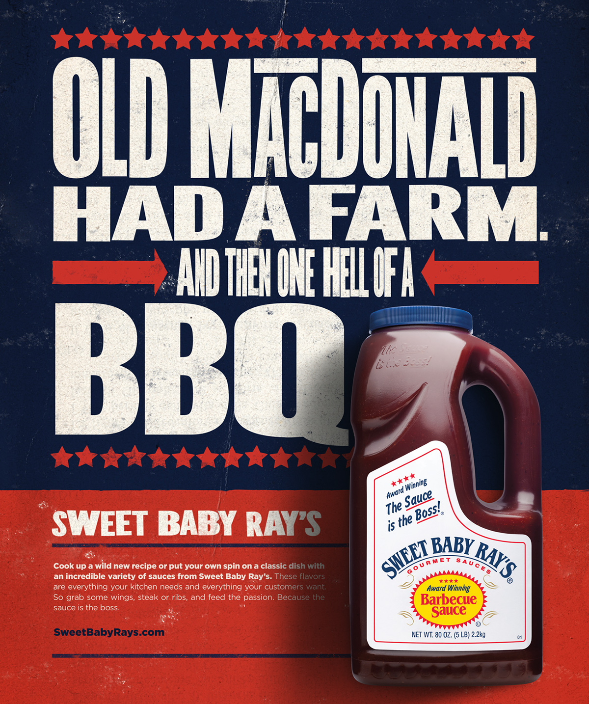 print Advertising  BBQ barbeque sauce letterpress design redesign paper grunge