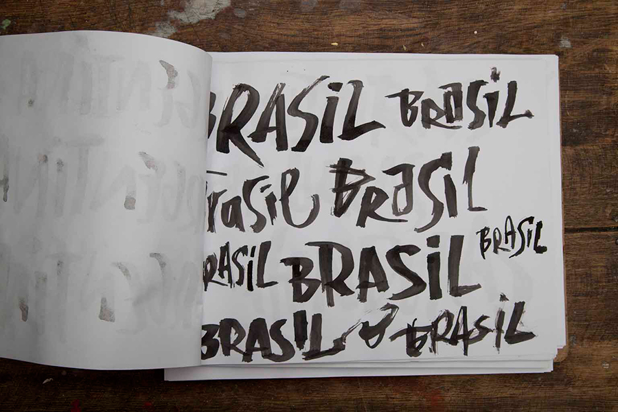 reggae brush yellow activism lettering ink argentina Costa Rica rasta nonpalidece latino LatinAmerica latinoamerica Latin Grammy pupila estudio