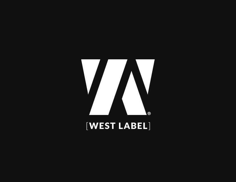 West Label mexico design logo cd package Icon hashtag social media Web