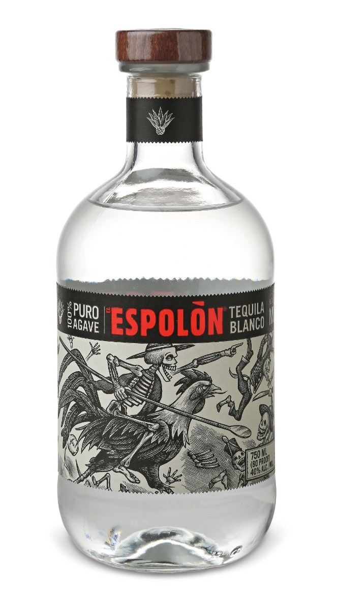 Espolon Tequila scratchboard woodcut Packaging