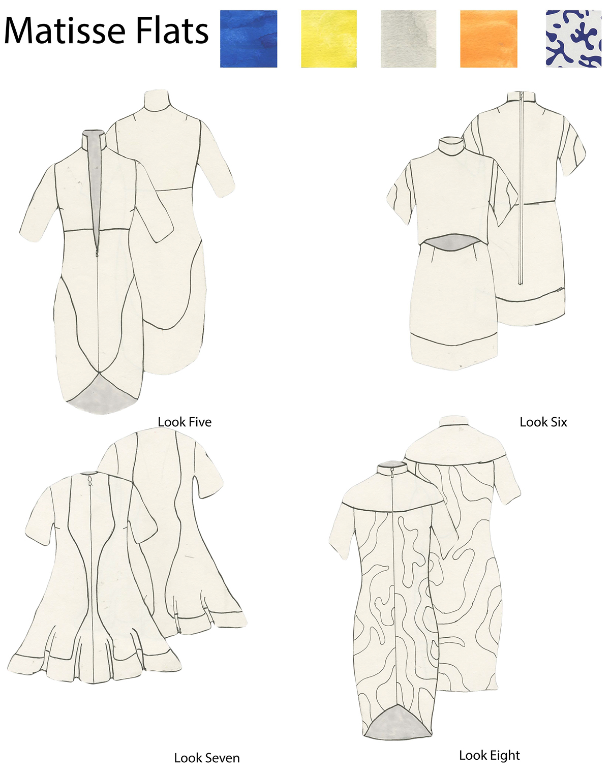 matisse water color rendering day dress collection S/S 2016