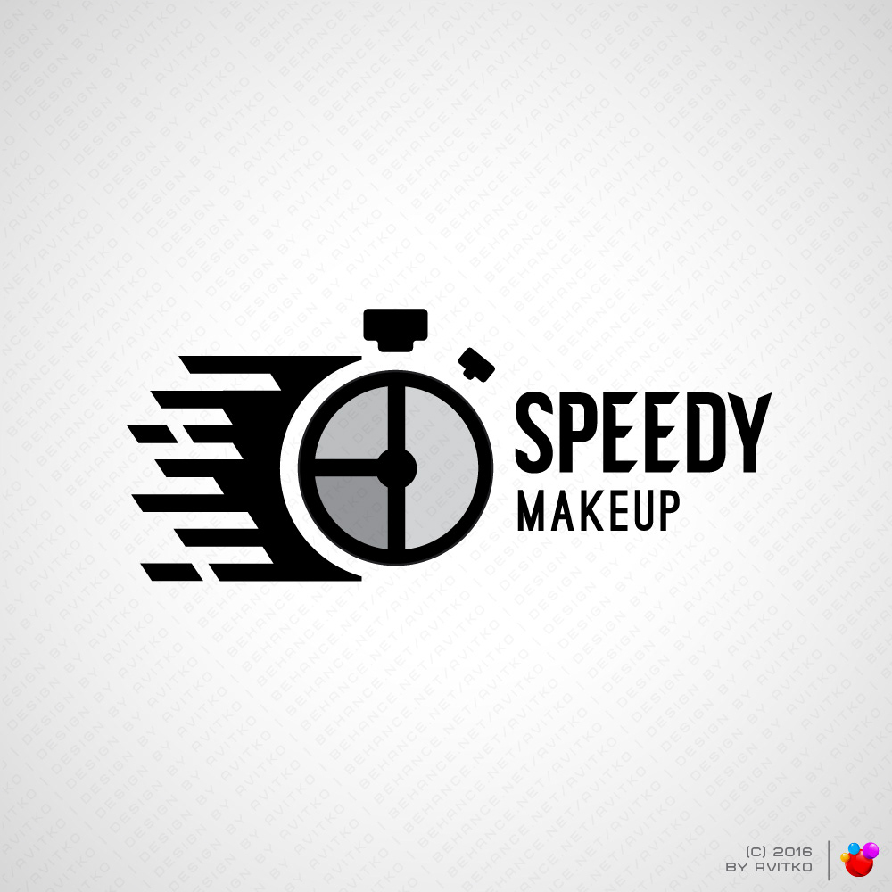branding  Icon logo logo designer Logotype Makeup Logo Speedy stopwatch логотип логотипы