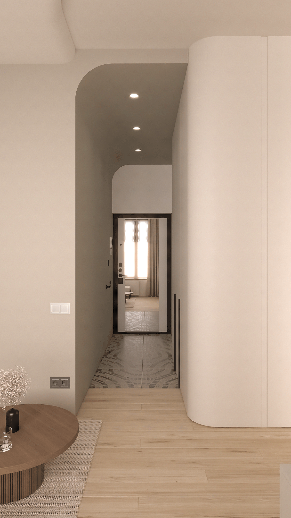 architecture beige duplex Interior interior design  Japandi Modern Design wooden