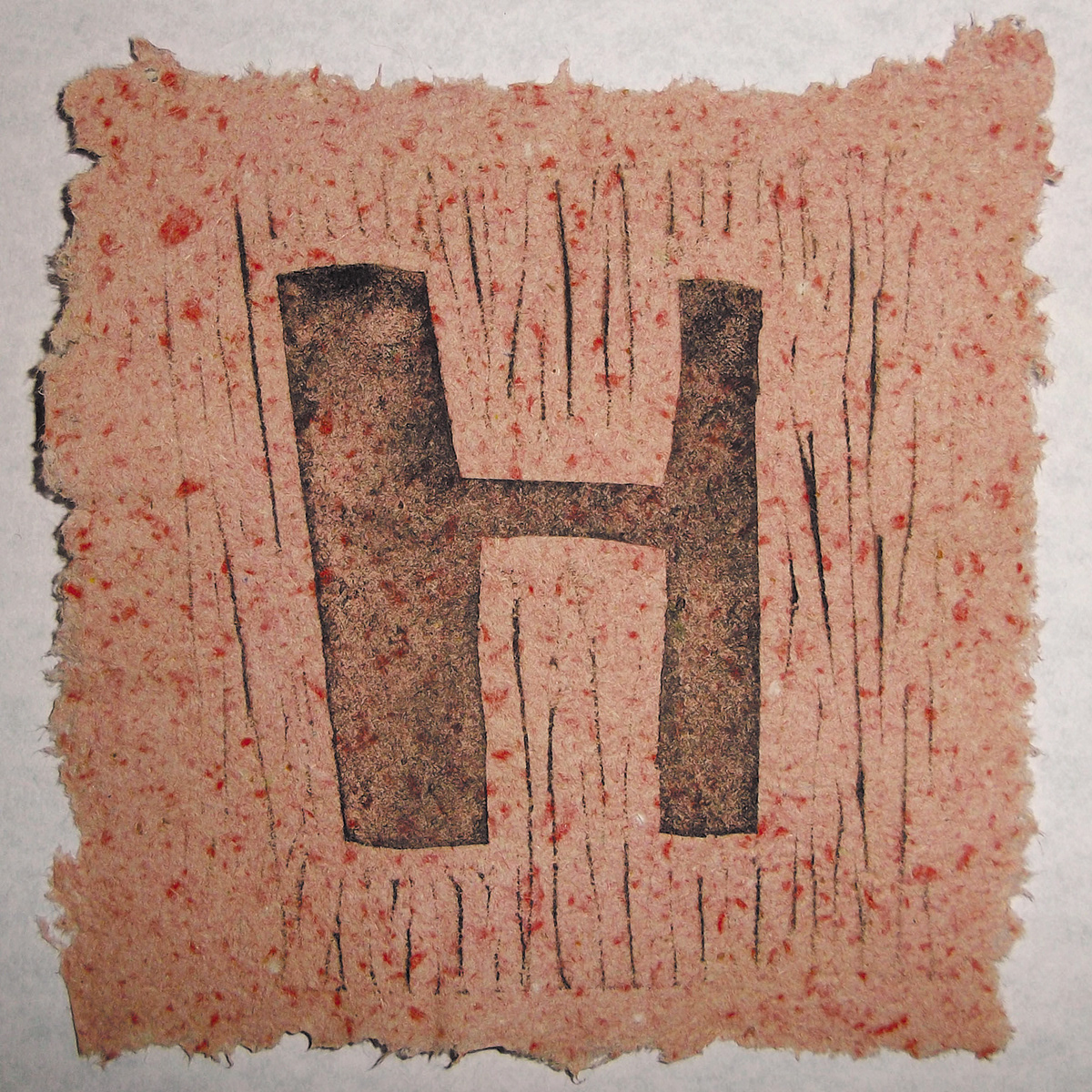 linocut do not handmade paper engraving print