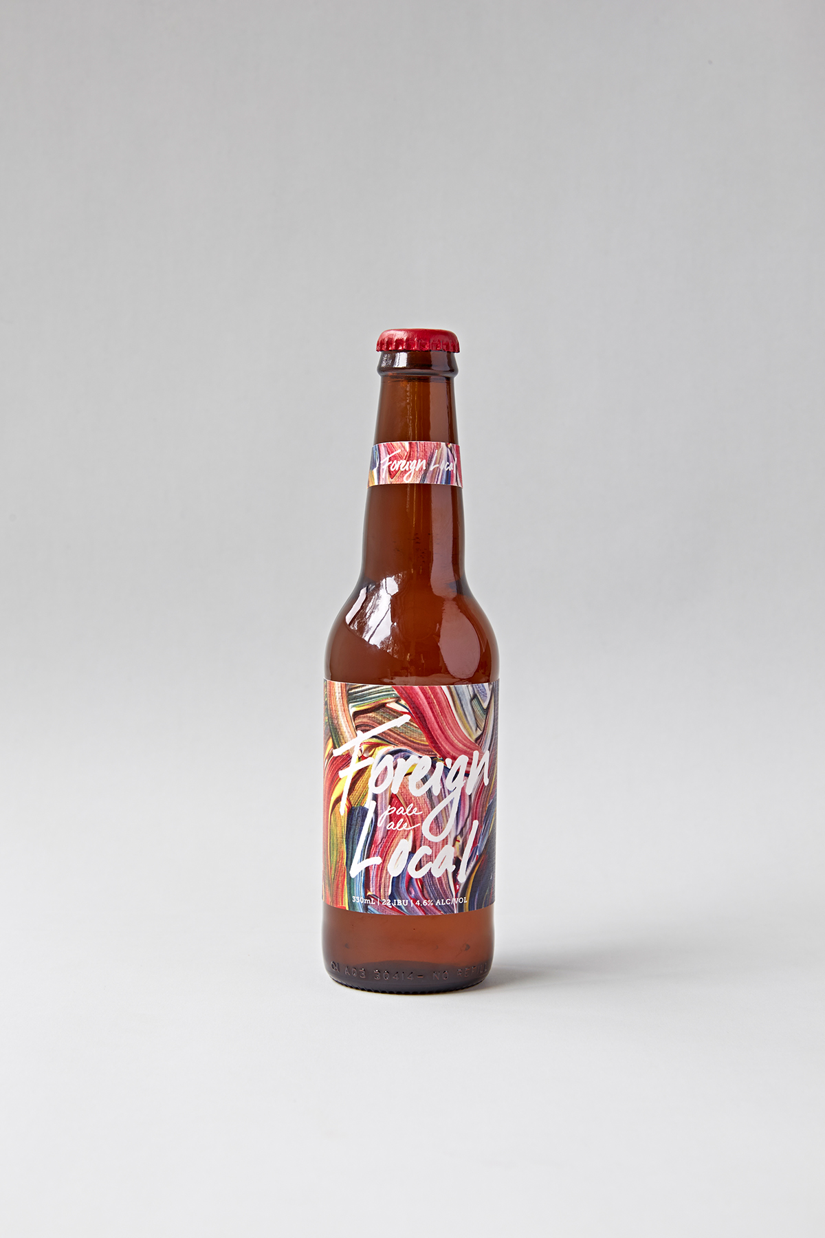 craft beer Label paint art package bottle Handwritten Type