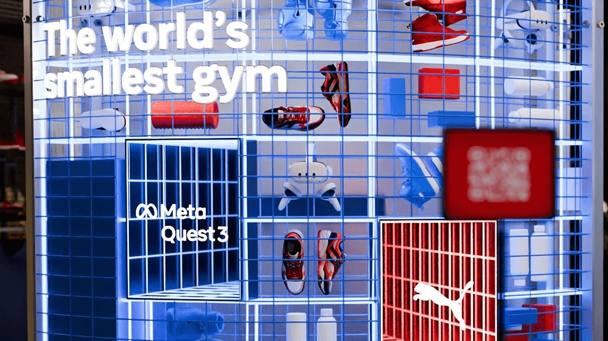 Virtual reality vr puma gym workout exercise Advertising  brand collaboration meta quest 3 design