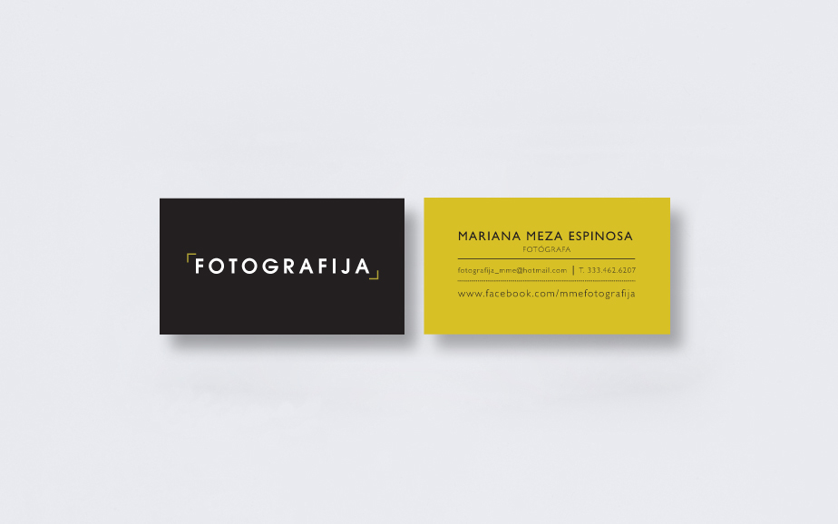 cards bussines mexico photo photographer Mexican black yellow