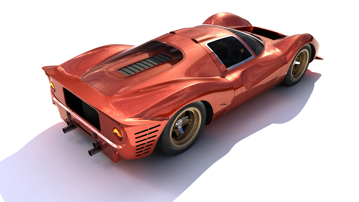 Ferrari 330 P4 Maya automotive   3D model polygon