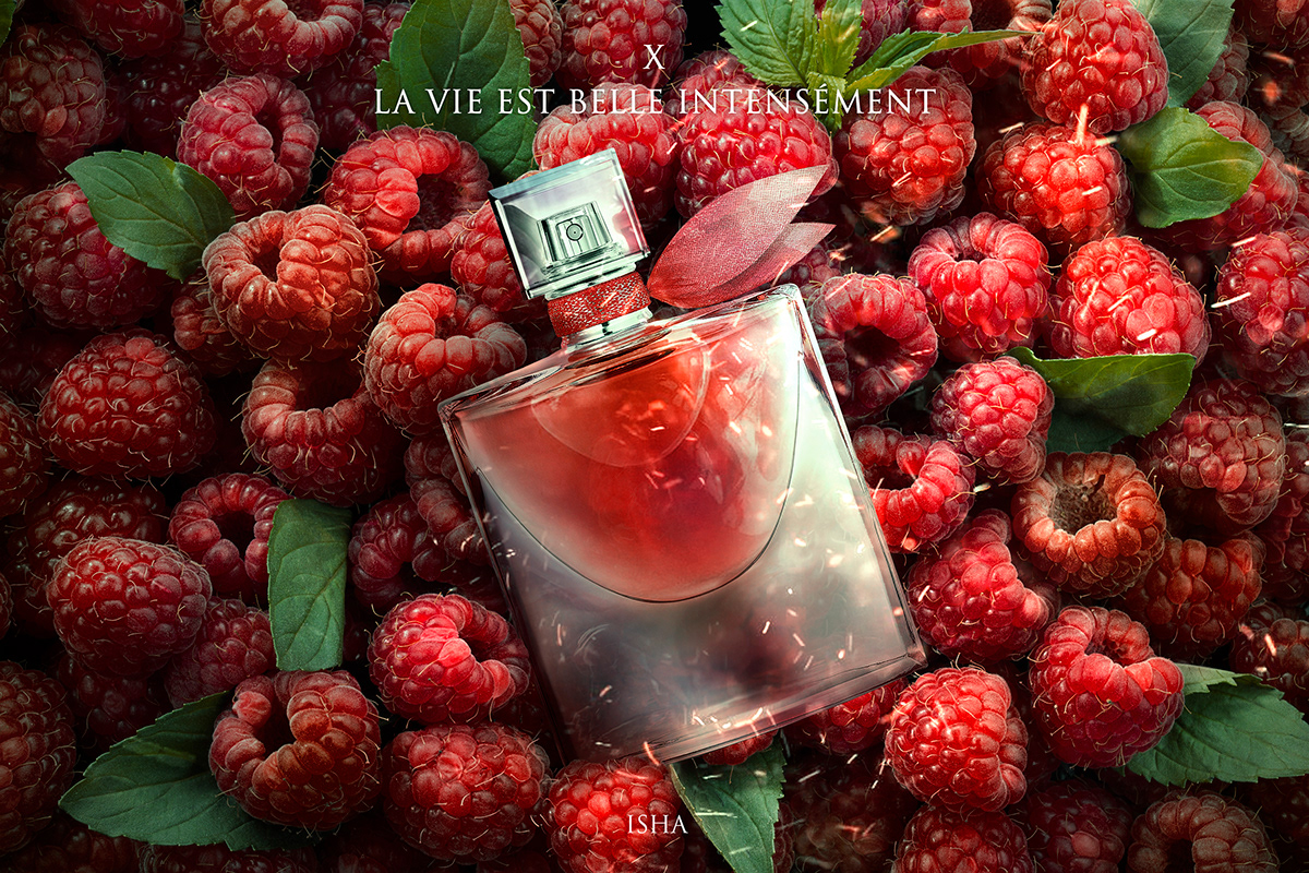 photomanipulation perfume brand design Духи парфюм 香水 Roses Fragrance Lancome