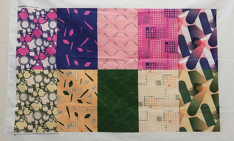 Patterns colorways digitally printed fabric