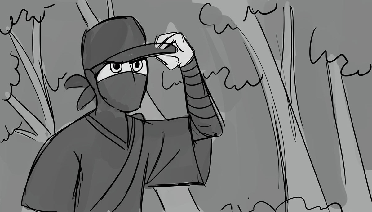 Delivery Ninja Storyboards ninja action story