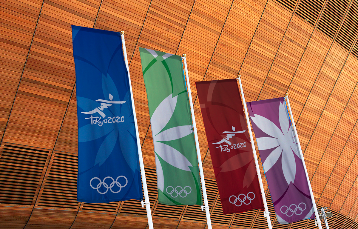 photos Olympics Olympic Games tokyo japan Photo Manipulation  sport visual identity visual language Signage posters pictograms venue banners Billboards
