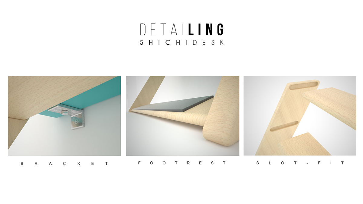 Shichidesk furnituredesign industrialdesign haptismdesign Unisza student diploma