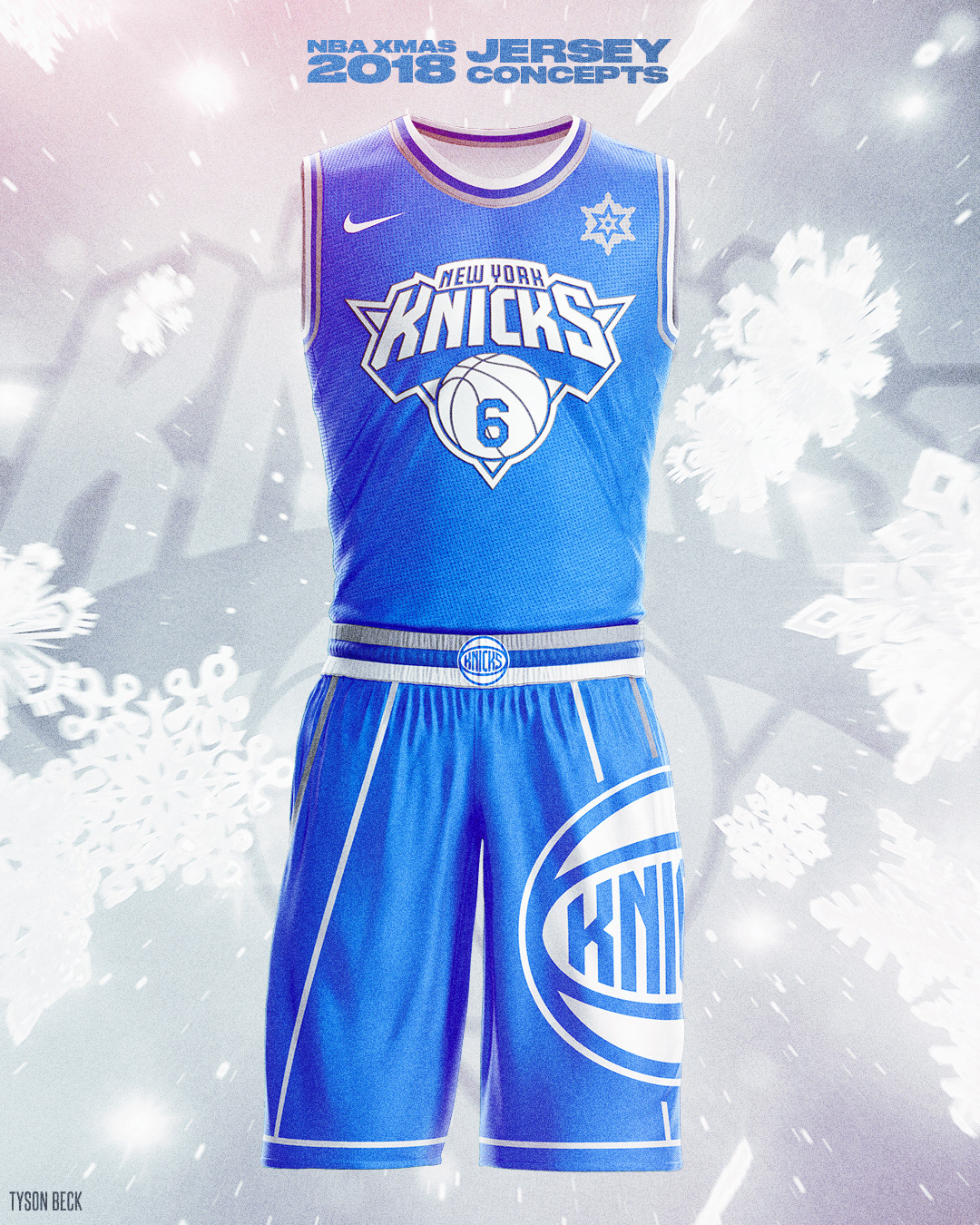 Christmas NBA Jerseys mash up uniform Nike Tyson Beck Retro clean modern