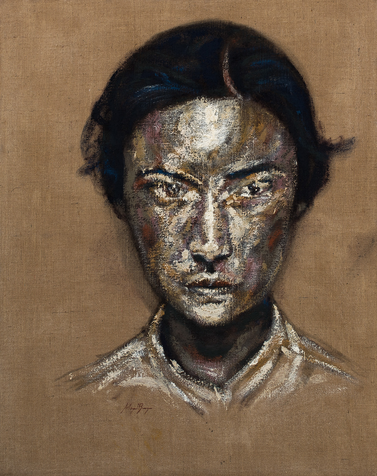 art arts acrilic rostro faces exprecionismos Expressionism figure female Figurativ