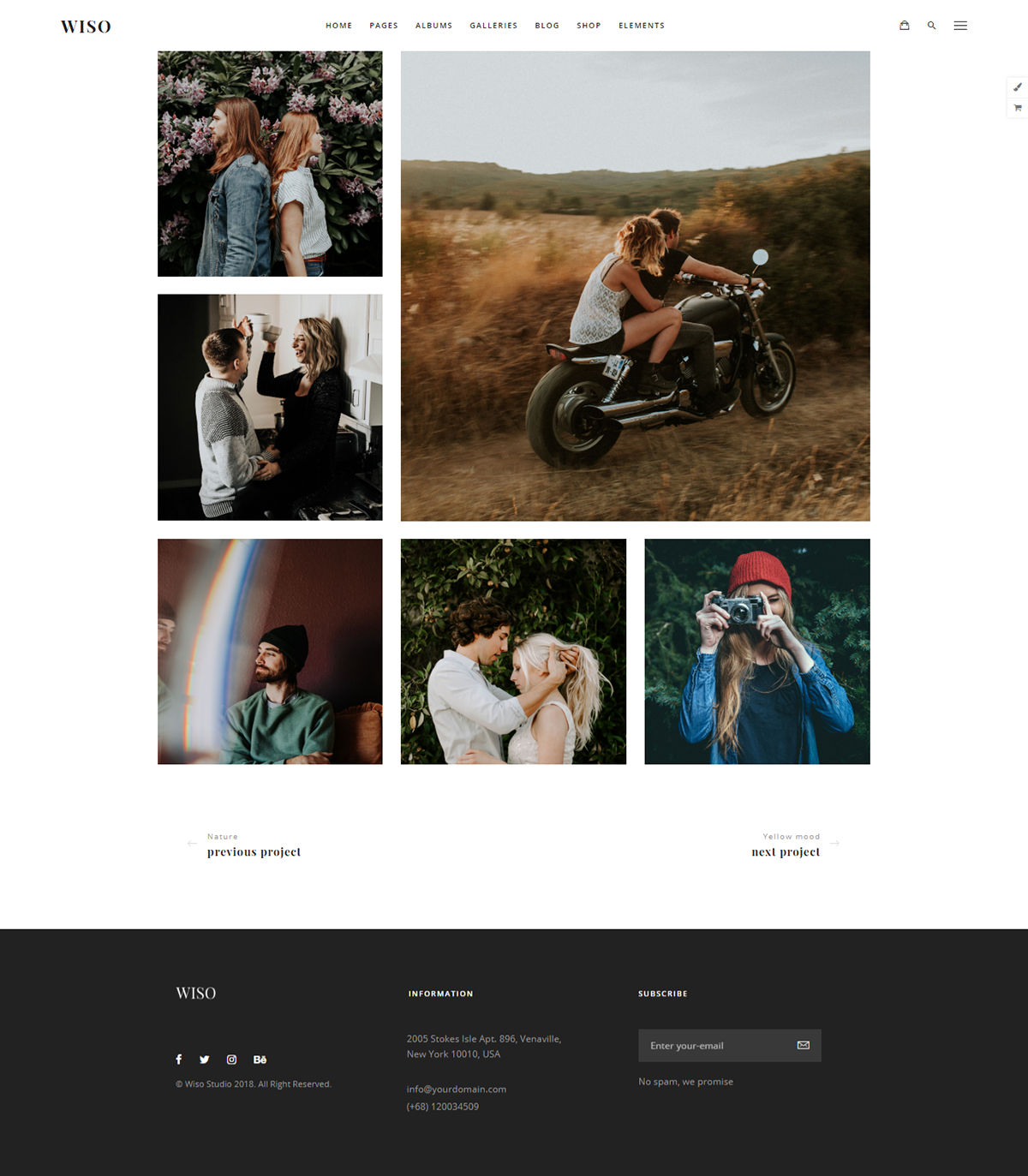 agency clean creative fullscreen gallery One page parallax personal Blog