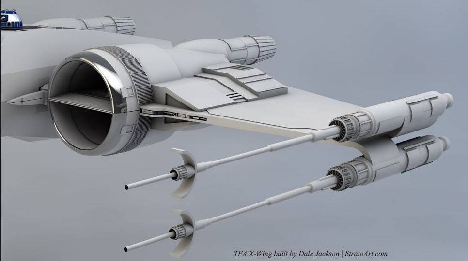 X-wing star wars 3D model free download cinema 4d free T-70 The Force Awakens STAR WARS VII