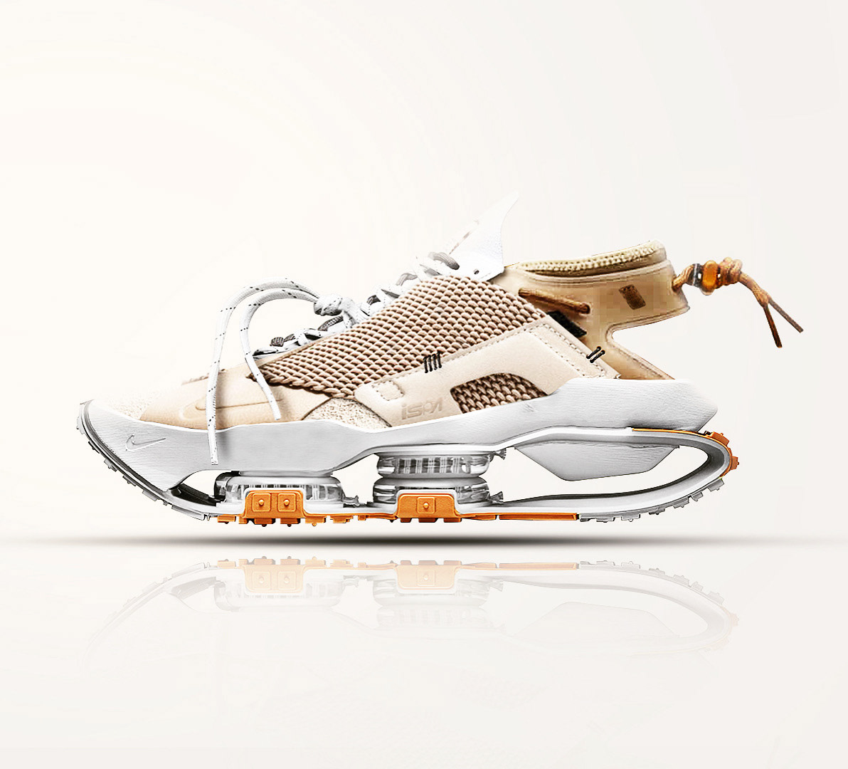 footwear shoes product design  sneakers mashup Nike adidas puma
