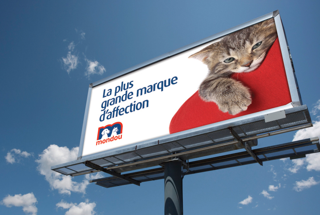 billboard dog Cat moudou animal poster