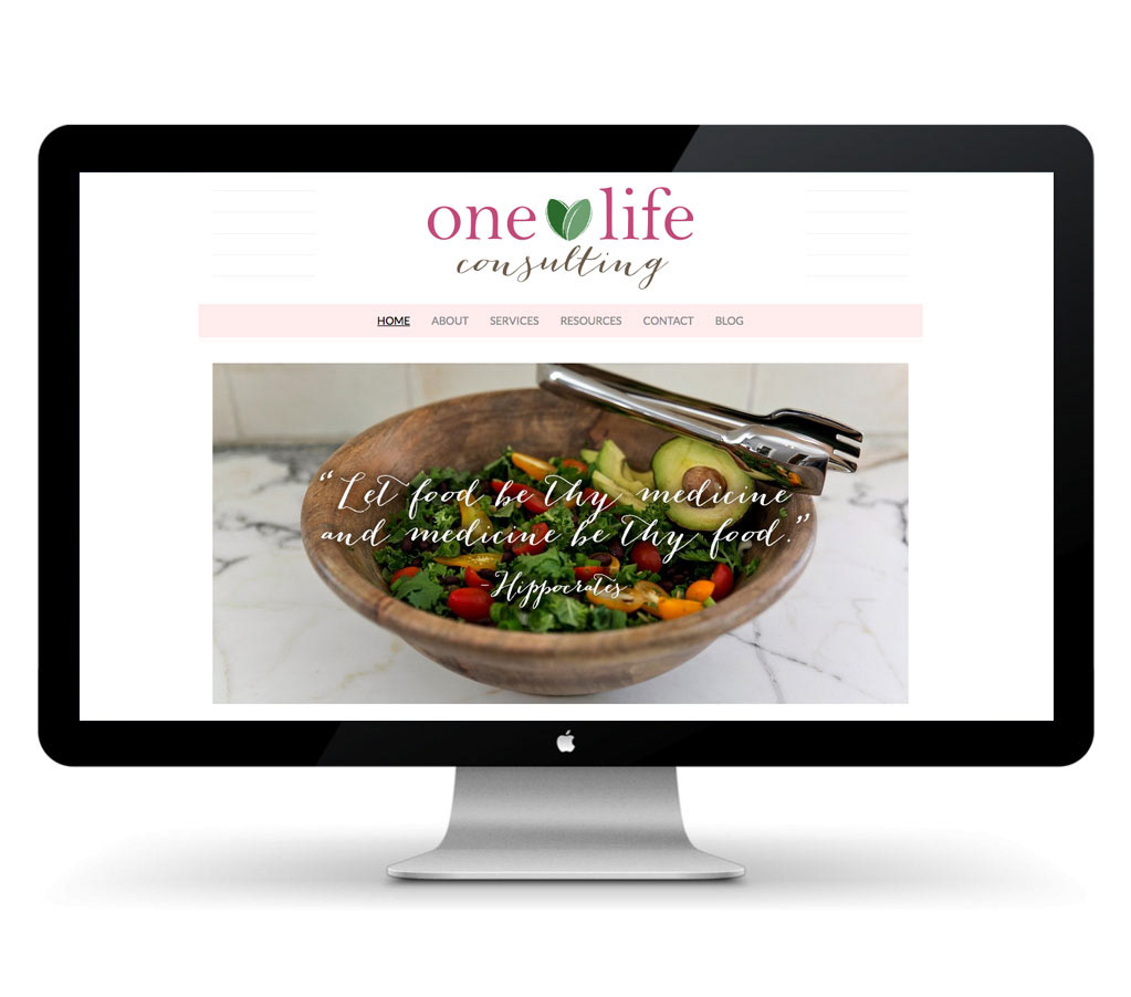 Responsive Website letterhead business card Interactive forms holistic nutrition Food  Health logo