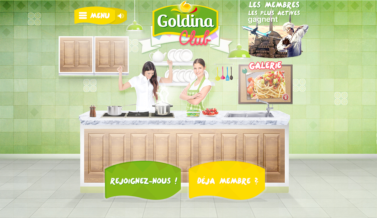 goldina goldina club Goldinaclub facebook mourad mokrani mouradmokrani design appli Webdesign application