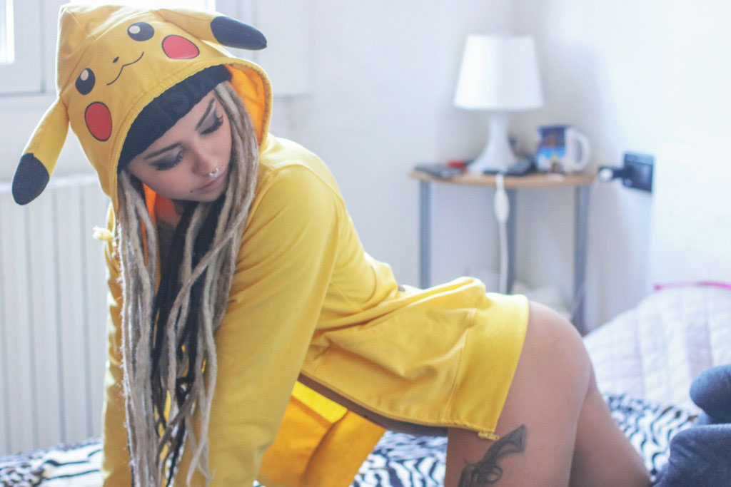 pikachu Pokemon Alternative model inked model sg suicide girls Tattoo Model