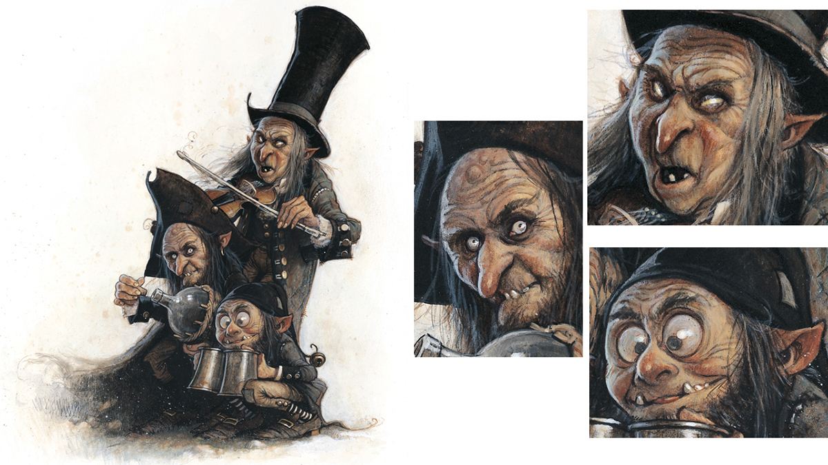 faery tale book gnome goblin Celtic legend fantasy creature Magic  