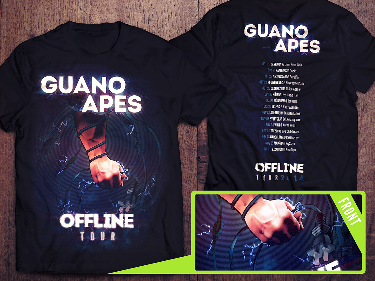 offline guano apes t-shirt shirt band shirt merchandise