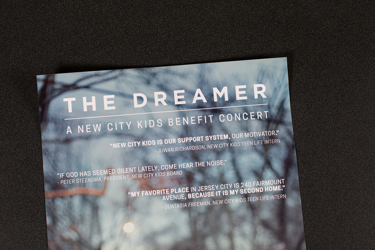 dreamer dream poster Show materials play fundraiser innercity Urban Joseph concert promo card playbill