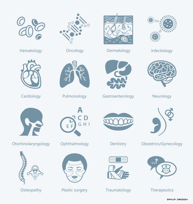 health-care infographics icons medicine virus