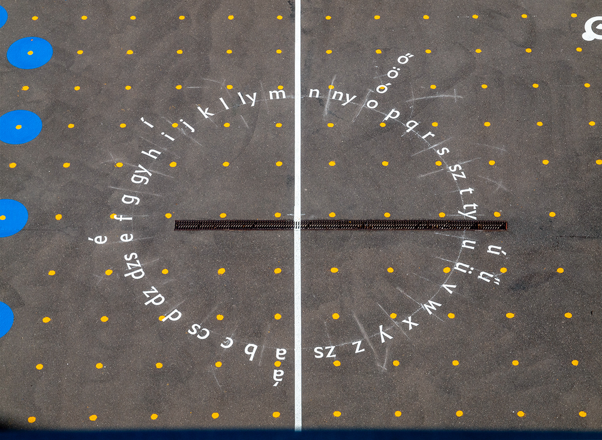 asphalt Playground typography   infini grid football hopscotch language architecture